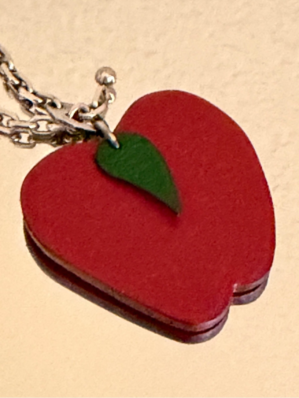 HERMES Hermes Keychain Bag Charm Fruit Apple Seasonal Men Women Red 20499999 - Picture 7 of 16
